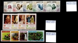 (07-09) St. Lucia  3 Sets / Popes / Year Of Child / Agriculture  ** / Mnh Michel 453-465 - St.Lucia (1979-...)