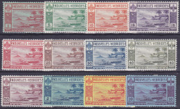 12386# NOUVELLES HEBRIDES SERIE COMPLETE N° 100 à 111 * Cote : 140 Euros - Ongebruikt