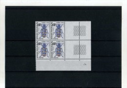 - FRANCE TIMBRES TAXES 1983 . N°112 .  BLOC DE 4 NEUFS SANS CHARNIERE. BORD DE FEUILLE . - 1960-.... Neufs