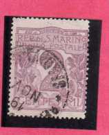 SAN MARINO 1903 CIFRA NUMERAL CENT.  2  TIMBRATO USED - Oblitérés