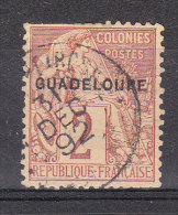GUADELOUPE YT 15 Oblitéré 31 DEC 1892 - Used Stamps