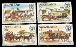 (022) Swaziland  UPU Congress / Animals / Horse Coaches  ** / Mnh  Michel 454-57 - Swaziland (1968-...)