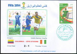 ALGERIE ALGERIA ALGERIEN ARGELIA - 2014 - BRAZIL FIFA World Cup Football - Colombia Vs Cote D'Ivoire Fußball-WM - 2014 – Brasil