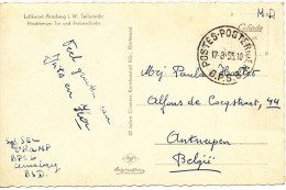 1955 Zichtkaart"Luftkurort Arnsberg"portvrijdom MD Van Postes-Posterijen B.P.S.6 Naar Antwerpen Zie Scan(s) - Storia Postale