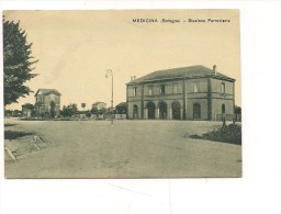 M1717 EMILIA ROMAGNA Medicina Bologna Stazione Ferroviaria 1942 VIAGGIATA - Otras Ciudades