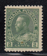 Canada MNH Scott #107 2c George V, Admiral - Neufs