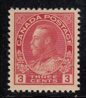 Canada MH Scott #109 3c George V, Admiral - Neufs