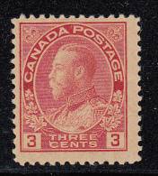 Canada MNH Scott #109d 3c George V, Admiral - Ungebraucht