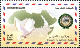 2012 - Maroc -    Journée De La Poste Arabe - Marokko (1956-...)