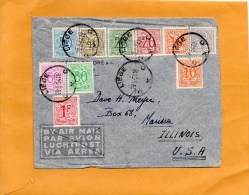 Belgium 1954 Cover Mailed To USA - Storia Postale