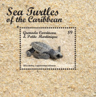 GRENADA & CARRIACOU + ; SCOTT # 2871 ; IGPC 1319 S ; MINT N.H STAMPS ( SEA TURTLES - Grenada (1974-...)