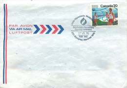 1976  Montreal Olympics  Sc 682  Opening Ceremony  Cancel Unaddressed Cover - Storia Postale