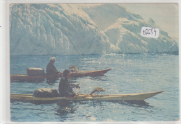 CPM GF - St Pierre Et Miquelon - 1000 Ans Après Les Vikings - Les Kayaks ( Pub Pharmaceutique) 2 Scans - Saint-Pierre-et-Miquelon