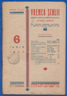 Rumänien; Wrapper 1935; Michel 375; Revista Vremea Scolii; Revista Invatatorilor Din Iasi; 36 Seiten - Cartas & Documentos