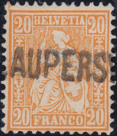 Heimat BE LAUPERSWYL 187? Langstempel Auf Zu#32 20Rp. Orange Sitzende - Oblitérés