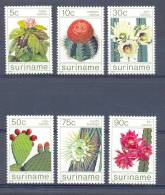 Mrb0434 FLORA BLOEMEN CACTUS FLOWERS SUKKULENTEN BLUMEN FLEURS SURINAME 1985 PF/MNH - Sukkulenten