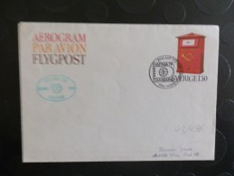 43/436   AEROGRAMME  SUEDE - Postal Stationery