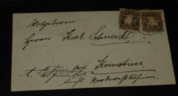 Brief Bayern  2 Mal 3 Pfg.  Trauerbrief Würzburg    #cover2672 - Cartas & Documentos