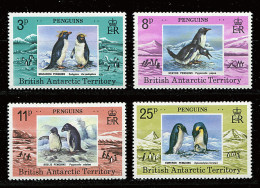 Antarctique Britann.** N° 78 à 81 - Les Manchots - Ungebraucht
