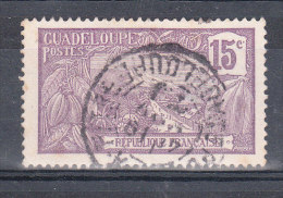 GUADELOUPE YT 60 POINTE A PITRE 19 JANV 1921 - Usati