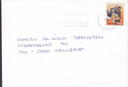 Norway SARPSBORG 1993 Cover Brief To Denmark Handball Stamp - Brieven En Documenten