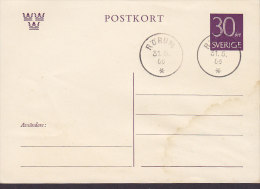 Sweden Postal Stationery Ganzsache Entier Postkort 30 Öre Small Arms RÖRUM 1966 Card Karte - Entiers Postaux