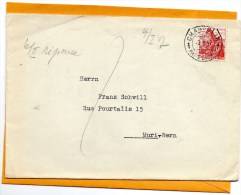 Switzerland 1947 Cover Mailed - Briefe U. Dokumente