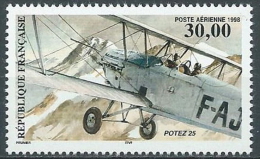 1998 FRANCIA POSTA AEREA BIPLANO POTEZ 25 MNH ** - GBF - 1960-.... Postfris