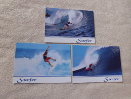 3 CARTES ...SURFER - Water-skiing