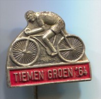 Cycling, Bike, Bicycles - TIEMEN GROEN 1964, Netherlands,  Old Pin, Badge - Radsport