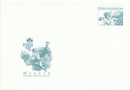 Czech Rep. / Postal Stationery (1998) Stamps Exhibition PRAGA 1998; God Merkur - Postal Patron (I6576) - Mythology