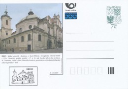 Czech Rep. / Postal Stationery (2007) Monasteries Of The Czech Republic - Cachet (165) Brno (I6595) - Abbeys & Monasteries