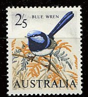 Australie ** N° 296 - Série Courante. Oiseau : Merion à Tête Bleue - Mint Stamps