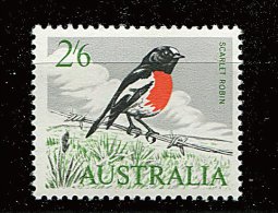 Australie ** N° 297 - Série Courante. Oiseau : Rouge-gorge - Neufs