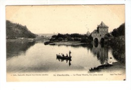 Cp , 08 , CHARLEVILLE , Le Vieux MOULIN , Vue Prise D'aval , Voyage 1907 - Charleville