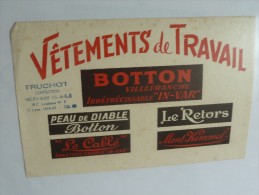 Buvard   Vetements  De Travail BOTTON  Villefranche S Saone Mervans - Kleidung & Textil