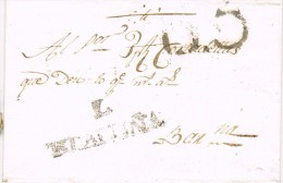 9881  Carta Entera Pre Filatelica GRANADELLA (Lerida)  1802 - ...-1850 Prefilatelia