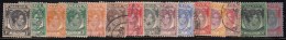 Straits Settlements Used 1937-1941, 15 Values, KG VI, (With 30c, 40c, 2c Orange, 3c Green), Malaya (Lot C) - Straits Settlements