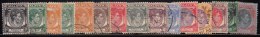 Straits Settlements Used 1937-1941, 15 Values, KG VI, (With 30c, 40c, 2c Orange, 3c Green), Malaya, (Lot E) - Straits Settlements