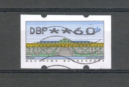 1996  N° 2   DBP ** 60 *  DISTRIBUTEURS   FLUO  JAUNE  OBLITÉRÉ - Francobolli In Bobina