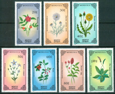 1985 Mongolia Piante Medicinali Medicinal Plants Plantes Médicinales Set MNH** Lux221 - Medicinal Plants