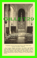 NEW YORK CITY, NY - CATHEDRAL OF ST JOHN THE DIVINE - CHAPEL OF SAINT AMBROSE - PUB. BY LAYMEN'S CLUB, 1922 - - Kirchen