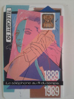 Télécarte 50 - Le Téléphone Au Fil Du Temps - 1989 - 1989