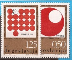 1971 1418-19  JUGOSLAVIJA JUGOSLAWIEN SELBSTVERWALTER KONGRESS  MNH - Unused Stamps
