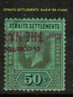 STAITS SETTLEMENTS   Scott  # 164 VF USED - Straits Settlements