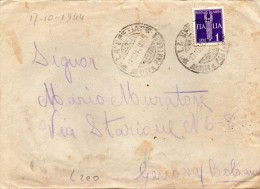 1944  LETTERA POSTA AEREA CON ANNULLO LA SPEZIA - Marcophilie