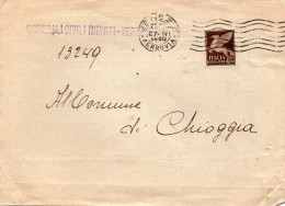 1945 LETTERA  POSTA AEREA CON ANNULLO VENEZIA - Poststempel