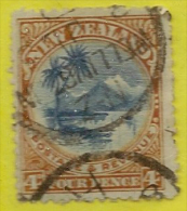 NZ 1898 4d Lake Taupo Rev Wmk SG 322x FU ZZ01 - Usati