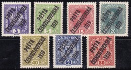 Tchécoslovaquie 1919 N°Y.T. :  43,44,48,49,52,54 Et 55 ** - Neufs