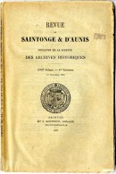 REVUE DE SAINTONGE & D AUNIS  -  BULLETIN DE LA SOCIETE DES ARCHIVES HISTORIQUES 1897  -  PAGE 386 A 464  -  ILE DE RE - Poitou-Charentes